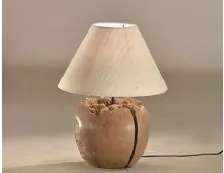 Lampada Moderna Da Tavolo in Legno